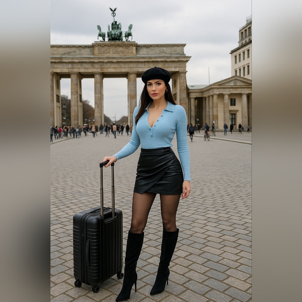 21. ZARA FAUX LEATHER SKIRT